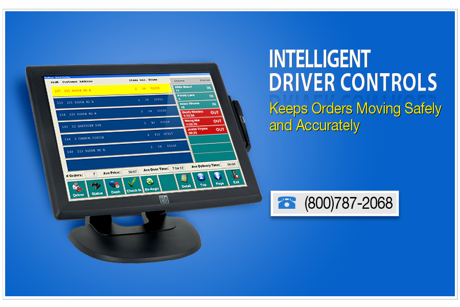 restaurant point of sale with intelligent driver controls keep orderis moving safely and accurately