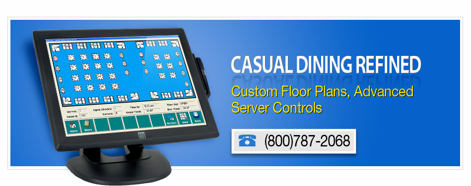 restaurant point of sale for casual dining refined with custom floor plans and advanced server controls