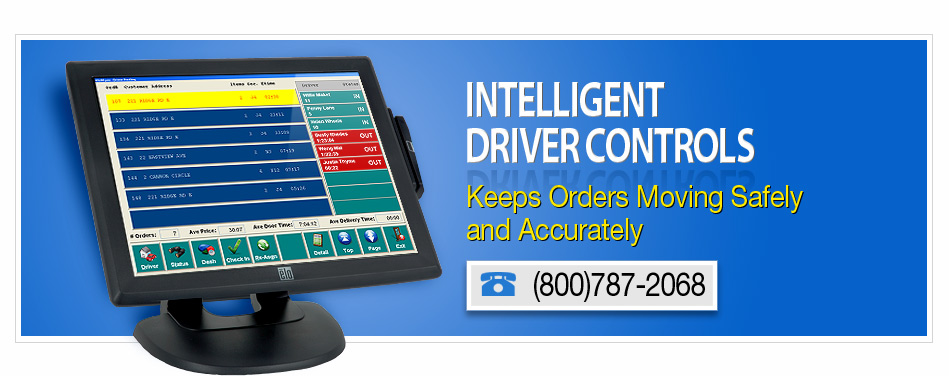 restaurant point of sale with intelligent driver controls keep orderis moving safely and accurately